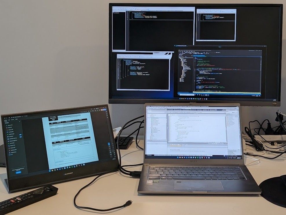 Controls engineer working on PLC and HMI development